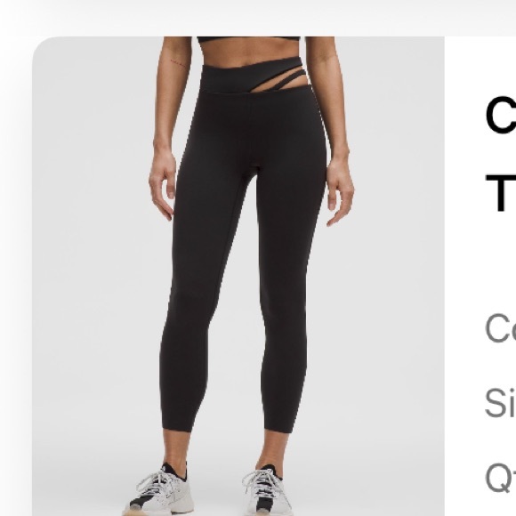 lululemon athletica Other - NWT lululemon athletica Black cut out Leggings